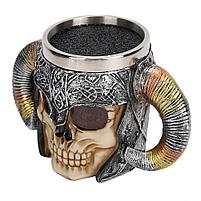 Стилизованная подставка для ножниц ЧЕРЕП, фото 3