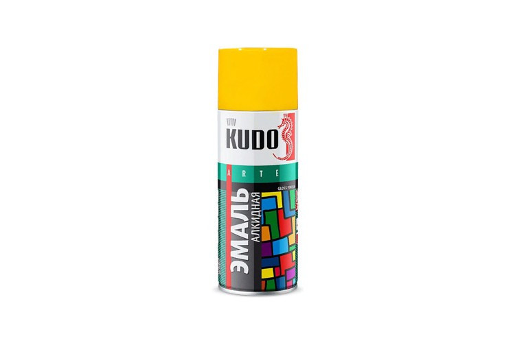 Эмаль универсальная KUDO KU1013 520мл. (желтая)