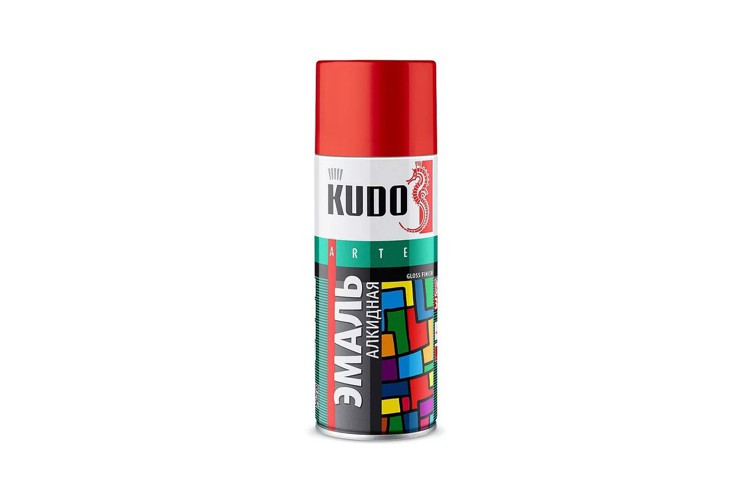 Эмаль универсальная KUDO KU1003 520мл. (красная)