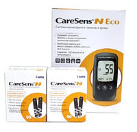 Набор №1 (2 тест полоски + 1 глюкометр CareSens N ECO)