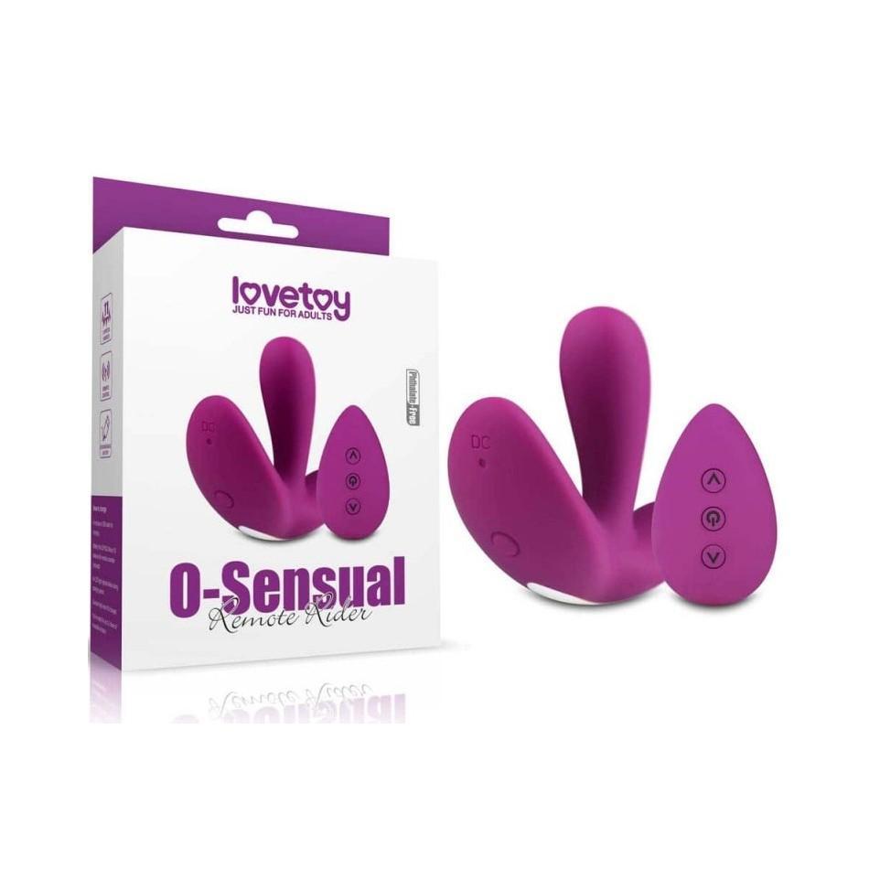 Вагинально-клиторальный вибратор "O-sensual" - Lovetoy с дистанционным пультом управления