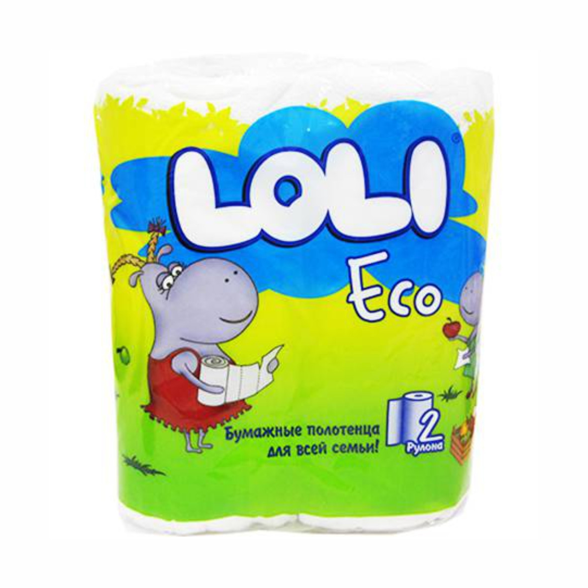 Полотенца бумажные 4 рулона Loli