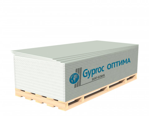 Гипсокартон Gyproc Оптима 2500х1200х12,5 мм