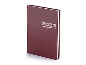 Ежедневник А5 датированный Бумвинил 2023, бордовый