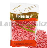 Горячий пленочный воск в гранулах Hard wax beans 300 гр. для депиляции розовый
