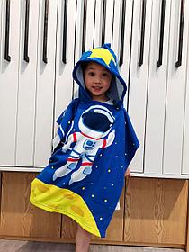Детские полотенце с капюшоном Космонавт