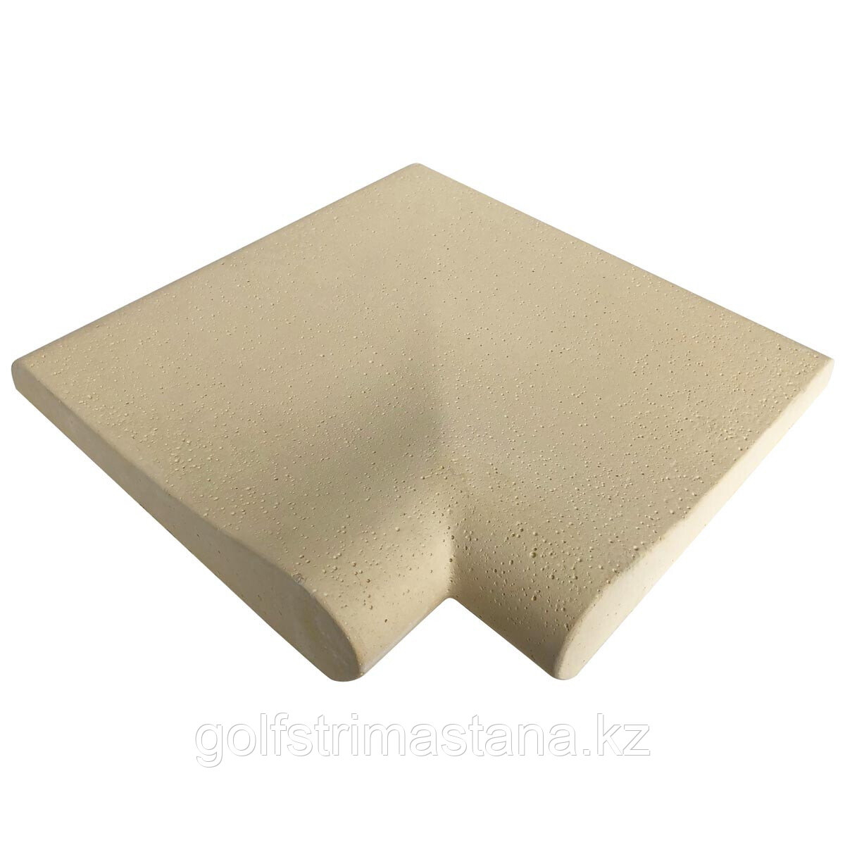 Копинговый камень (32x32х3-6,5 см) Carobbio Rustic с микроперфорированной поверхностью, песочный
