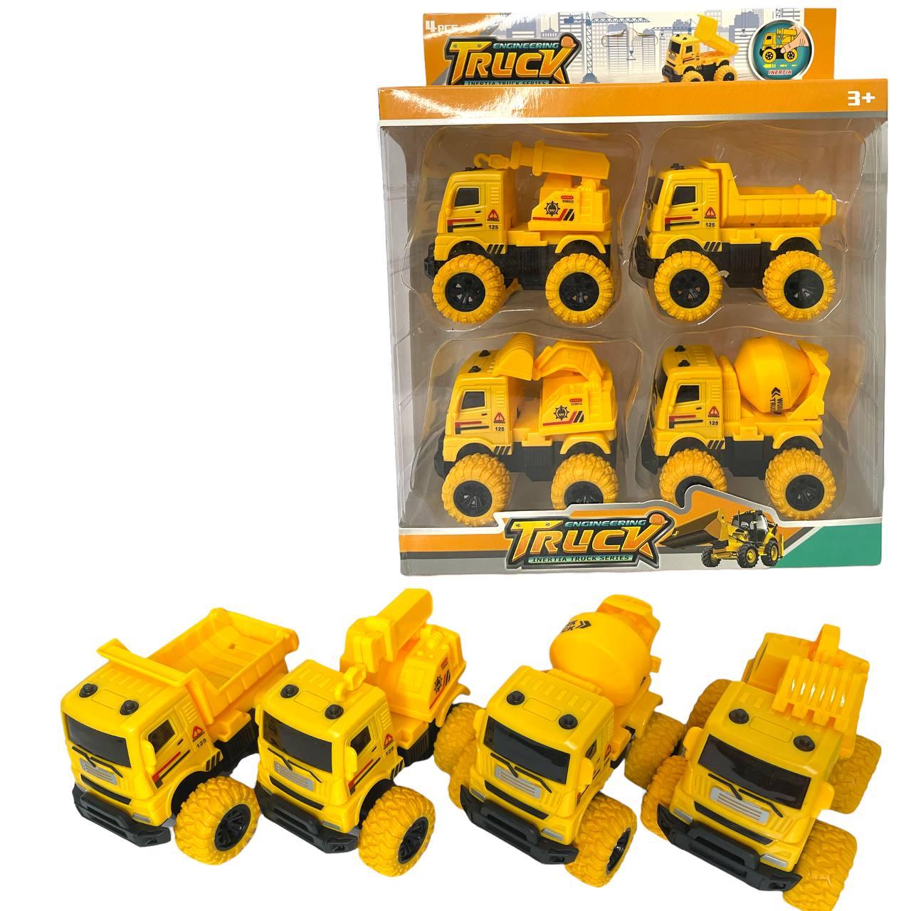 3554 Стротельная техника 4в1 Engineering truck, 28*23см