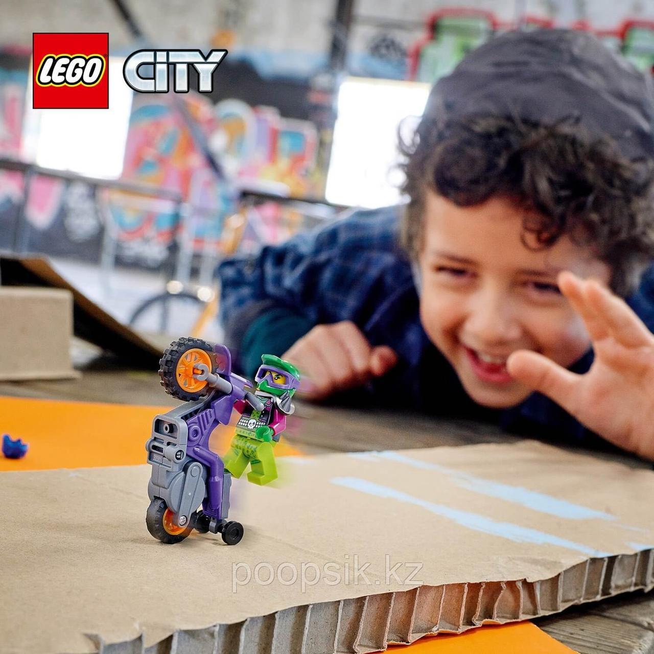 Lego City Акробатический трюковый мотоцикл 60296 - фото 4 - id-p100986344