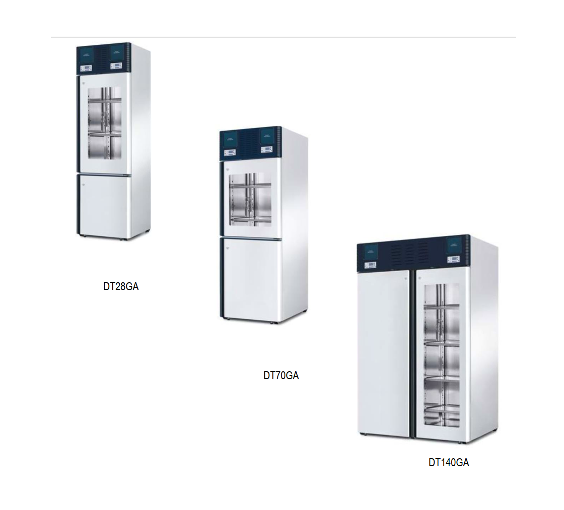 Холодильники комбинированные с морозильником профессиональные медицинские серии DT-G, Smeg (Италия)
