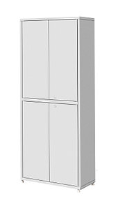 Шкаф металлический двухсекционный, двухстворчатый ШМ-04-МСК (верх – металл, низ – металл)
