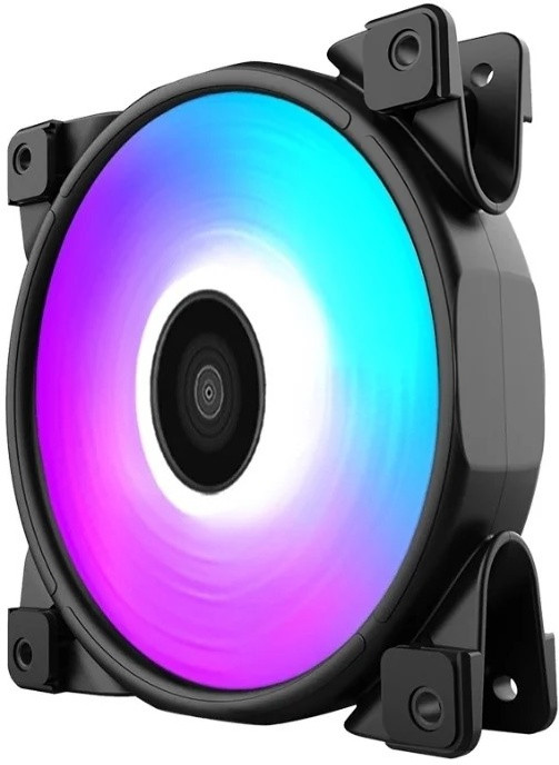 Вентилятор PCCooler, HALO (RGB FIXED COLOR FAN), 12cm ,Fan for case, 1400rpm, 45.18CFM, 18.7dBA, 3pin - фото 1 - id-p100928045