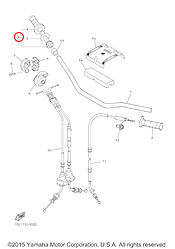 Ручка правая в сборе Yamaha MOTO WR \ YZF 1SL2624000