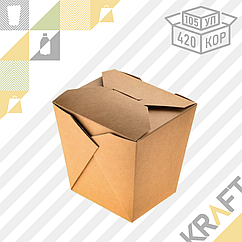 Коробочка для плова, лагмана, лапши WOK 560мл (Eco Noodles 560gl) DoEco (105/420)