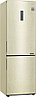 Холодильник LG GA-B459CEWL бежевый, фото 3