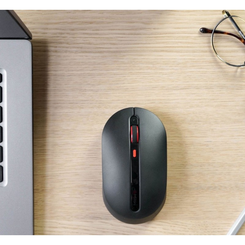 Беспроводная бесшумная мышь Xiaomi MIIW Wireless Mute Mouse Black, черная Оригинал. Арт.6907 - фото 1 - id-p100989300