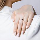 Кольцо из серебра с бриллиантом SOKOLOV 87010015 покрыто  родием, фото 7