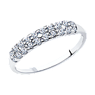 Кольцо из серебра с фианитами SOKOLOV 94011718 покрыто  родием, фото 10