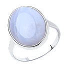 Кольцо из серебра с агатом SOKOLOV 83010106 покрыто  родием, фото 8