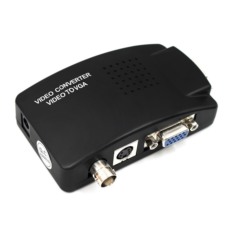 Конвертер адаптер-преобразователь сигнала AV RCA / S-Video / VGA на VGA 1080P HD - фото 4 - id-p100993832