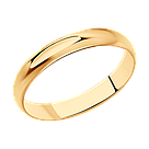 Венчальное кольцо из серебра SOKOLOV 93110001 позолота, фото 9