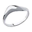 Кольцо из серебра SOKOLOV 94013161 покрыто  родием, фото 3