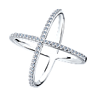 Кольцо из серебра с фианитами SOKOLOV 94011298 покрыто  родием коллекц. 0, фото 9