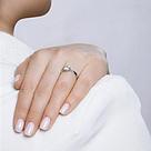 Помолвочное кольцо из серебра с фианитом SOKOLOV 89010028 покрыто  родием, фото 5