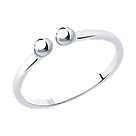 Кольцо из серебра SOKOLOV 94013229 покрыто  родием, фото 6