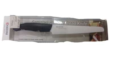 Нож керам бел с черн ручкой для хлеба KYOCERA