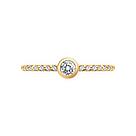 Серебряное золоченое кольцо с фианитами SOKOLOV 93010162 позолота, фото 4