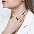 Кольцо из золочёного серебра с раухтопазами SOKOLOV 92011660 позолота, фото 9