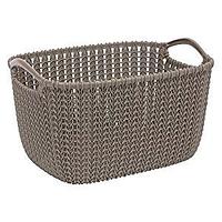 Корзинка (L) KNIT темно-коричневая 19л (03670) (40х30х23)