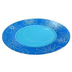 Graphic Flowers Blue тарелка под второе (97519) 26 см