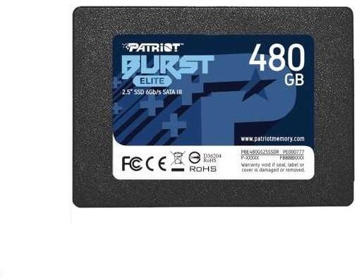 Твердотельный накопитель SSD Patriot Burst Elite, 480 GB, PBE480GS25SSDR ,SATA SATA 6Gb/s - фото 1 - id-p100928047