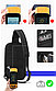 Рюкзак мини / слинг Сумка через плечо (кросс-боди) TIGERNU T-S8102A черный, фото 6