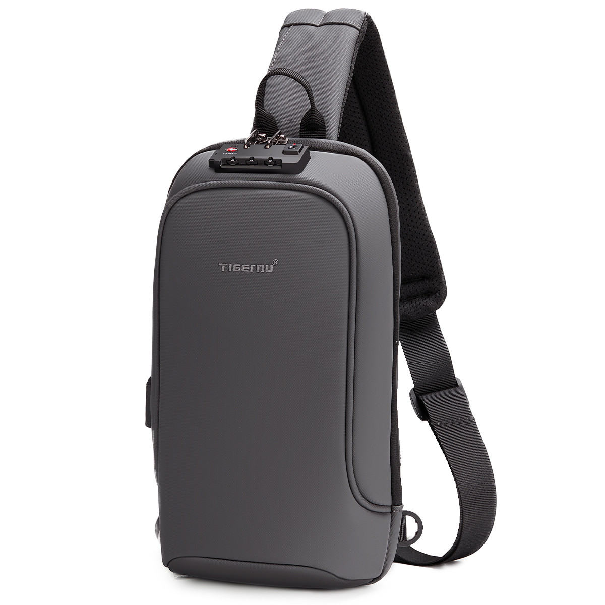 Рюкзак мини / слинг Сумка через плечо (кросс-боди) TIGERNU T-S8102A, серый - фото 4 - id-p100999220