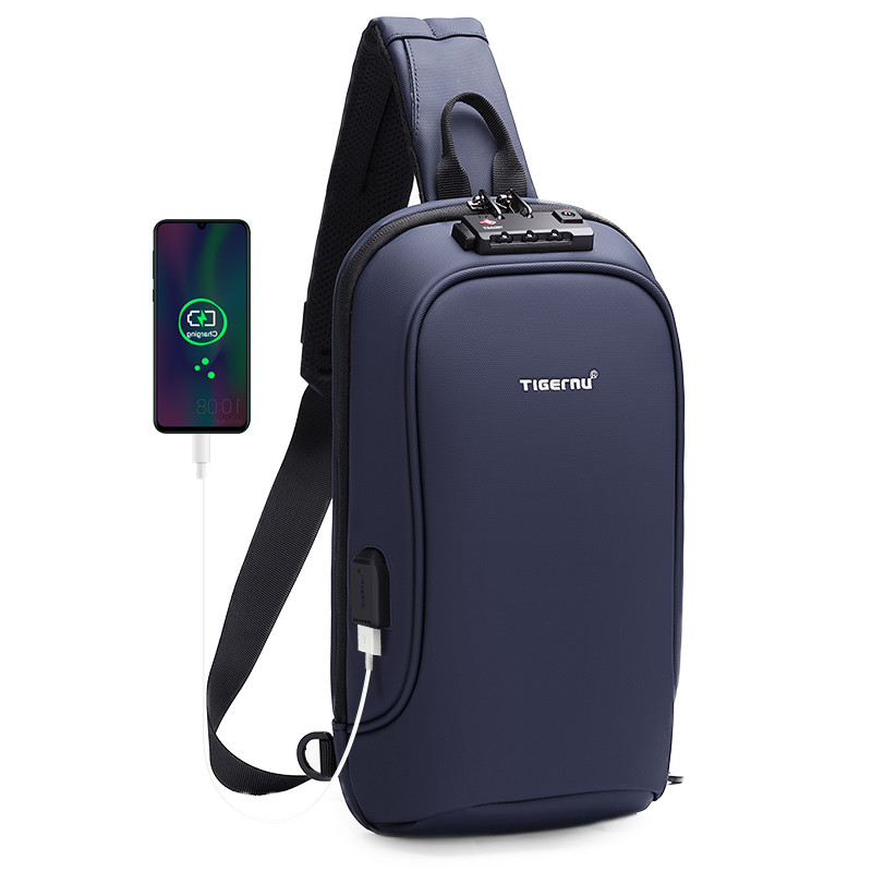 Рюкзак мини / слинг Сумка через плечо (кросс-боди) TIGERNU T-S8102A, синий