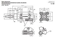 ISOLine profile cylinder, 125mm diameter, 25mm stroke, ISO 15552