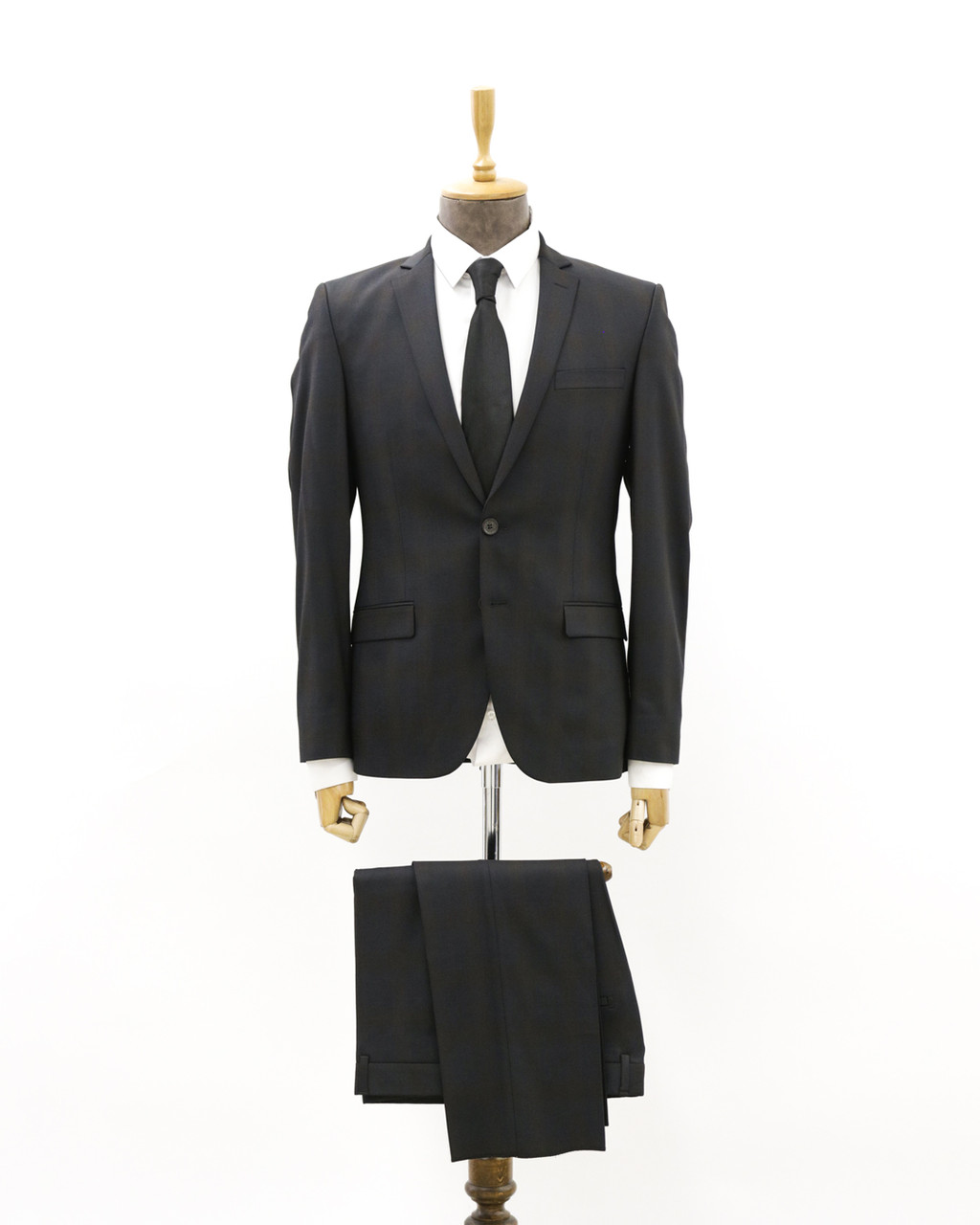 Мужской деловой костюм «UM&H 91836070» черный, коричневый