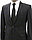 Мужской деловой костюм «UM&H 91836070» черный, коричневый, фото 2