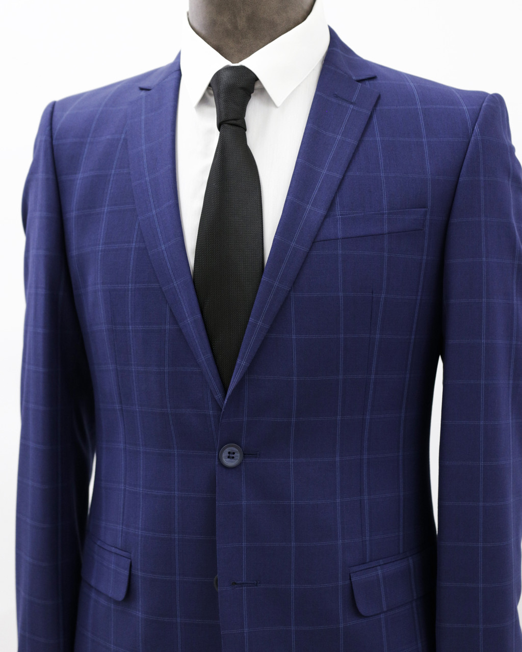 Мужской деловой костюм «UM&H 63800357» синий - фото 2 - id-p101001293