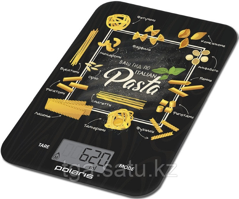 Кухонные весы Polaris PKS 1054DG Pasta черный