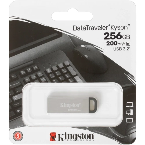 Флэш-накопитель Kingston 256Gb USB3.2 Gen1 Data Traveler Kyson (Metal Case)