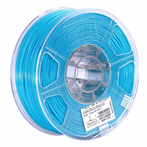 ESUN 3D ABS+ Пластик eSUN Light Blue/1.75mm/1kg/roll расходный материалы для 3d-печати (ABS+175D1) - фото 1 - id-p101006480