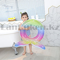 Надувной круг ушки с блестками 70 см