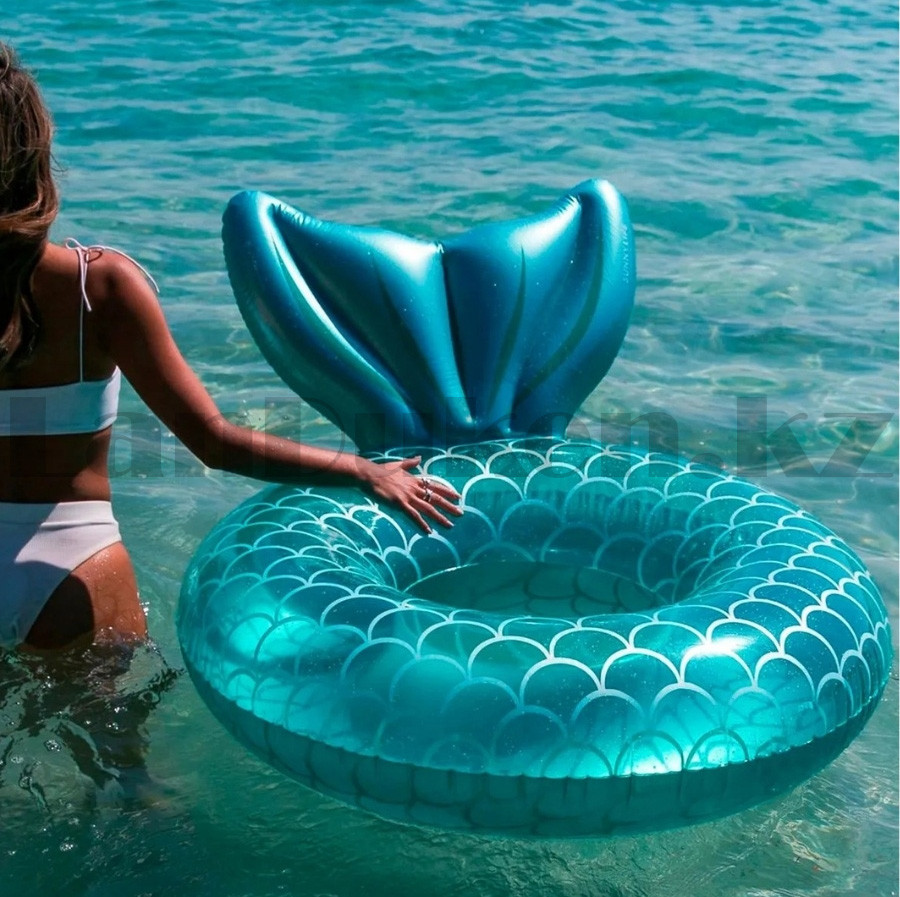 Надувной круг Mermaid 110 см бирюзовый, фото 1