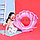 Надувной круг ракушка с блестками 80 см розовый, фото 3