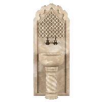 Мраморная арка АМ-112 для курны в хамам