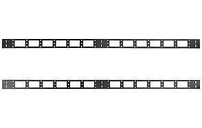 Органайзер кабельный вертикальный 24U, 90мм ОКВ-24-90-Ч черный ССД, фото 2